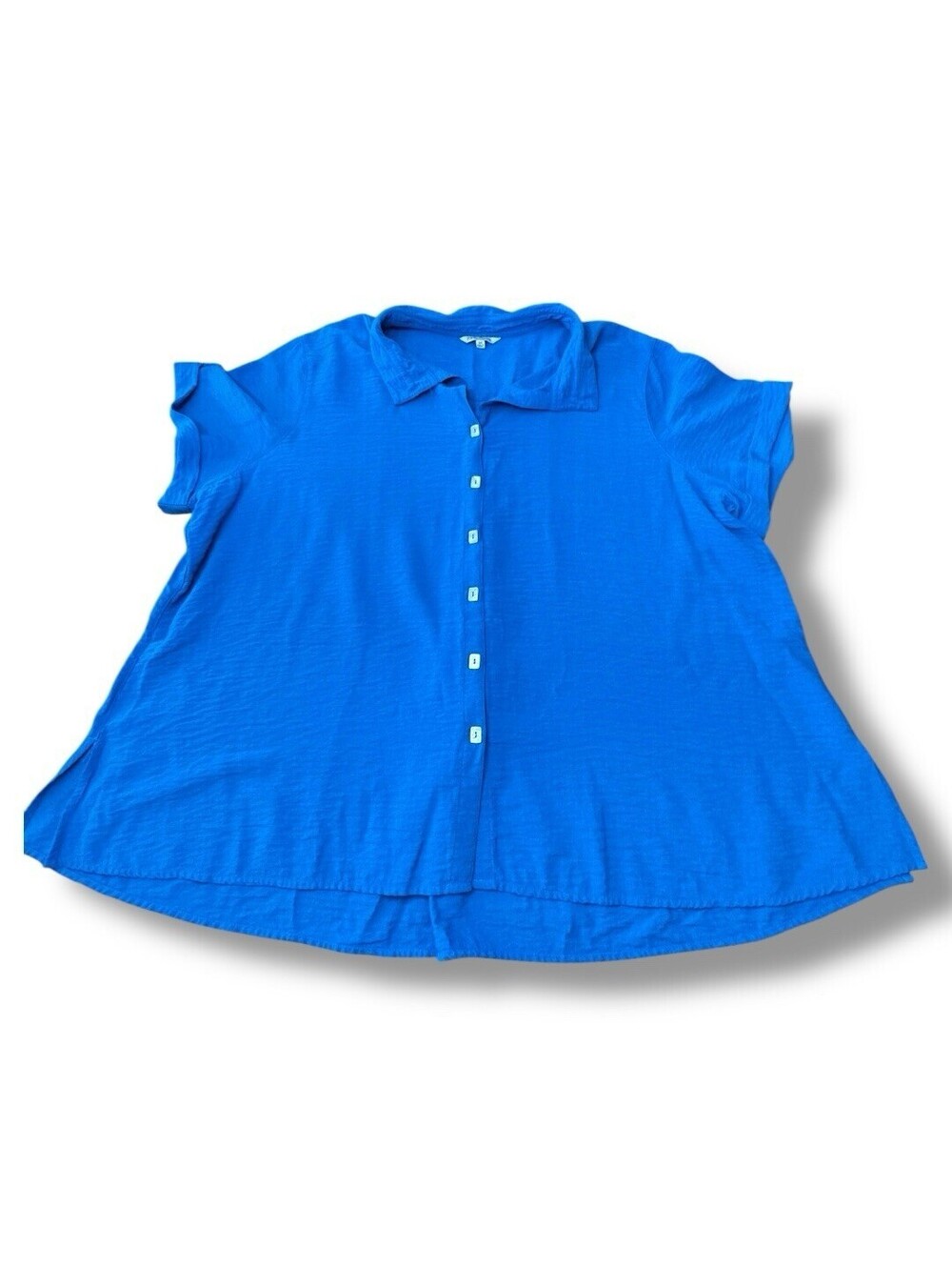 John Mark Royal Blue Blouse Button Up Career Office Professional Women’s Size 3X